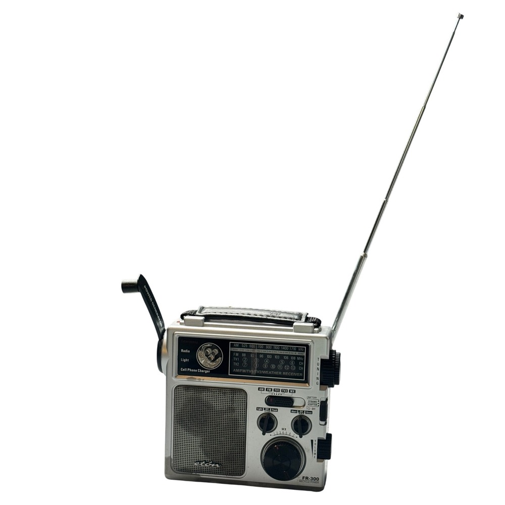 Eton FR-300 AM/FM/TV/Weather Radio Emergency Hand Crank Cell‎ Phone Charger